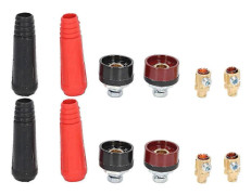 12 st Svetskabels Panelkontakt Snabbkontakt Plug Socket Set Kit för Strömförsörjning
