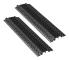 Kabelramp - Överkörningsbar Kabelskyddsramp - Axellast 7 938 kg - Kraftig - För hög gångtrafik - Inomhus/Utomhus - 2-pack