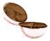 Vit baseboll 7 cm