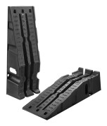 Bilramper - Serviceramper 2-pack - Maxkapacitet 7 257 kg - Lyfthöjd 17 cm - Bärbara - För lastbil och SUV - Kraftiga - Svart