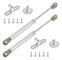 Gasfjädrar 100N/10kg Hydrauliska gångjärn Gasdämpare med skruvar för lyftdörr Skåp Köksmöbler Gångjärnsdämpare Set med 2 (Silver)