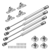 4 st Gasfjäder Hydraulisk Möbel Fjäder Gasdämpare Pneumatisk Arm för Dörrlyft Skåp Köksskåp Garderob Sovrum Dämpare Gångjärn 100N