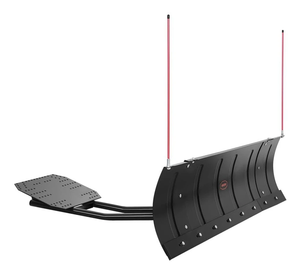 Snöplogblad - ATV/UTV Snöplogssats - Justerbar Bredd 109–152 cm - Snabbt Avtagbart Fäste - Universal Montering - Kraftigt Stålblad - Gummiflikar