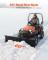 ATV/UTV snöblad - Snöplogssats med universalfäste - Bredd 152 cm - Höjd- och sidjusterbart - Snabbfäste - Stålblad - Tre monteringsalternativ