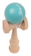 Trä kendama och blå boll