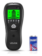 Regeldetektor - 5-i-1 Väggskanner - Elektronisk smart sensor - HD LCD-skärm - Ljudlarm - Upptäcker metall, träreglar, elledningar och rör - Svart