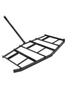 Dragharv - Bogserad vägsladd - Bredd 213 cm - Q235 Stål - Justerbara Stänger - Dragkrok - Max 23 kg Last - För ATV/UTV/Trädgårdstraktor