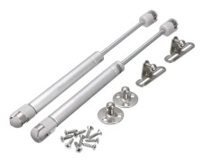 80N Hydrauliska Gasfjädrar, 26,3 cm Total Längd, 17 cm Komprimerad, Kompatibel med Skåpsdörrar för Lyft