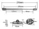 Nytt - 4 gasfjädrar pneumatisk arm hydraulisk köksskåpsdörr lyftskåp skåpsdörrstil 5