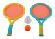 Barn Badmintonracket Halkfri Hållbar Elastisk Bärbar Tennisracketset för Barn 2 blå/gul