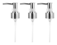 Parfymflaska Pump Schampo och Balsam Flaska Munstycke för Tvål Lotion Massageolja Flaska Silver silver