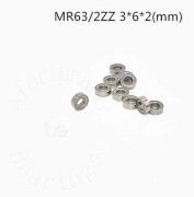 Miniatyrkullager MR63-2 10 Stycken 3*6*2(mm) kromstål Mekanisk utrustning delar