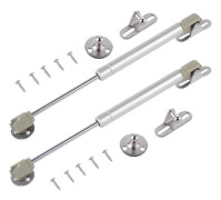 Möbelgångjärn, 2 Delar Möbel Cylinder Hydraulisk Bröst Cylinder 40N 270mm Gas Cylindrar Rostfritt Stål Kök Dörr Cylinder med Skruv (Silver