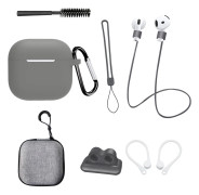 AirPods 4:e generationen 8-delars set i mörkgrått