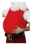 Unisex Vuxen Jultomtemage Utfyllnad (FMY) Röd One Size