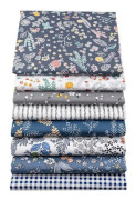 Bomullstyg 25 x 25 cm lapptäcke quiltning DIY hantverk 8 stycken