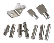 160 st. Hårdvara Kraftig Hyllstiftssats, 5 Stilar Skåpsstöd Pinnar Hållare Metall Nickel (5mm)