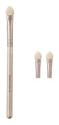 2 st Bärbar Ögonskuggsborste Dubbelsidig Svamp Nylon Eyeliner Ögonbrynsapplikator Kosmetiskt Verktyg Skicka Två Ersättningshuvuden A01 1PC135
