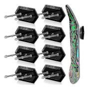 8-pack Skateboard Väggfäste med Skruv Flytande Skateboard Hängare Skateboard Fäste Hängande Skatebo Det Bästa