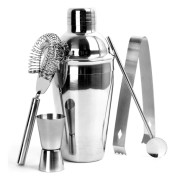 Bartenderset, rostfritt stål, 9 delar, silver