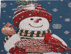 Snögubbe Jul Placemats Jul Bordstabletter Matsalsdekor Värmebeständiga Julbordsunderlägg Type 4