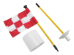 Golf Pin Flag Hålkoppset för Mini Putting Green Flaggstång Gård Träningsmaterial Portabel 2