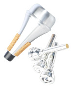 Trumpet Munstycke Dämpare Set 3C 5C 7C Övningsdämpare Kombination Ersättning Musikinstrument