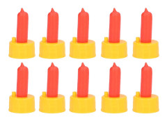 10 st Lamm Mjölk Dricknippel Får Diande Matare Nippel för Föräldralösa Smådjur Matning Röd