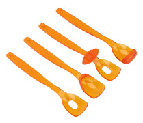 4 st Läppar Tunga Muskeltränare Återhämtning Oral Mun Muskelrehabilitering Träning Träningsredskap Orange