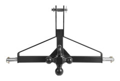 Trepunktsdrag med 5 cm-mottagare - Duoku - Snabbfäste trepunkts - med 3 dragögon, dragadapter