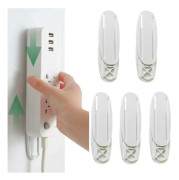 {PL}TS-Självhäftande Grenuttagsfäste Väggfäste för Grenuttag Fäste för Förgreningsdosa för att Organisera Vägg/Skrivbord, Router Grenuttag/W