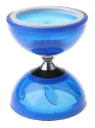 Diabolo Set Trippel Kullagerkoppling Matchande Färgade Fiberhandtag, Diabolosnöre & Väska Djupblå(Mov)