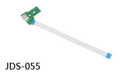 Nytt 2 Set USB Laddningsportskort + Flexbandkabel JDS-055 För PS4