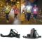(Vita strålkastare och röda baklyktor) Uppladdningsbar USB LED-strålkastare för löpning - Svart - 3 lägen - 50m - ABS - 240 min white headlights and red taillights