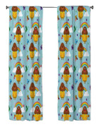 Hey Duggee Regnbågsgardiner En Storlek Flerfärgad