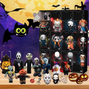 Halloween-nedräkningskalender 2024 - Innehåller 24 presenter, Halloween-adventskalender