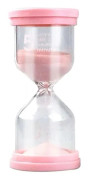Timglas Sandtimer 3/5/15/30 Minuter Timers för Barn Tandborstning Matlagning Spel Hemskola Rosa - 5 minuter