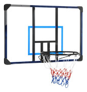 Basket Hoop Basketboard Med Korg Och Nät, Väggmonterad För Utomhusbruk, Stål, 113 X 61 X 73 Cm