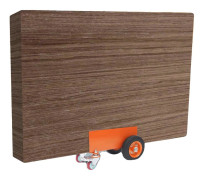 Panelvagn, Maximal belastning 300 kg, Dimensioner 45*31,5*25,5 cm, Hjultyp 2 pneumatiska + 2 universella, Bruttovikt 13,2 kg, Nettovikt 12,54 kg