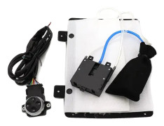 Elektriskt ländryggsstödssystem, en-knapps drift, trippel krockkudde stöd, justerbart tryck, kompatibelt med de flesta bilsäten, hållbart tygmaterial