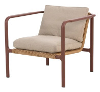 Brafab, Motty fåtölj Zin Red / Teddy Beige