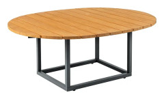 Brafab, Olive soffbord 80x110 cm antracit / bamboo