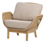 Brafab, Lily fåtölj Twist straw / Plush wheat / teak