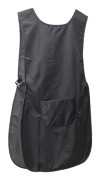 Black Double-Sided Salon Apron - Hairdresser & Stylist Workwear, Stain & Hair Resistant