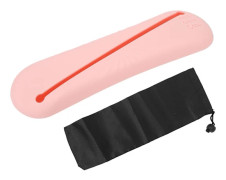 Silicon Makeup Borsthållare Stor kapacitet Dammtät Bärbar Resekosmetiska Borstar Organizer Case Rosa