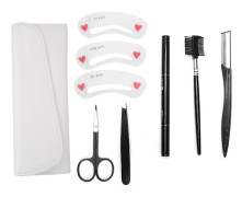 8 st / set Ögonbrynsraka Ögonbryns Trimmer Rakkniv Kam Klipp Ögonbrynspenna Kvinnor Makeup Verktyg