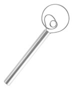 Dansk Degvisp Rostfritt Stål Holländsk Deg Handmixer Visp silver