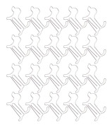 20 ST Mini Gemklämma Silver Hundform Bokmärke Fil Anteckningsbok Klämma Kontorsmaterial