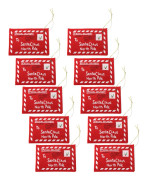 10 ST Julkuvert Non-woven Tyg Små Julkuvert Julpresentkortshållare för