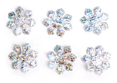 300 st Snöflingor Konfetti Jul Dekorativ Accessoar Snöflingor Julgransprydnad mindre än br mer än (25 mm